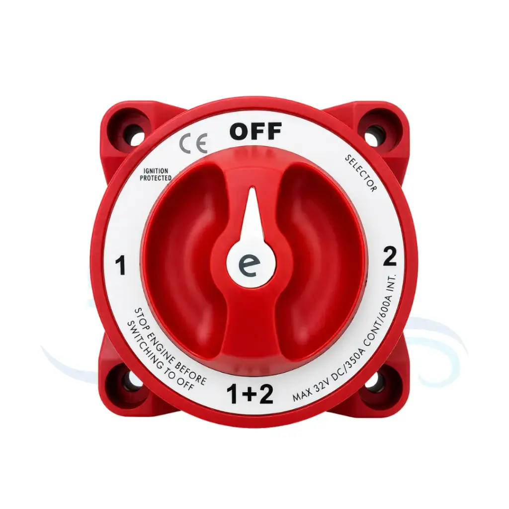 SUNFINE BATTERY SWITCH 1 - 2 - 1+2 - OFF MAX 32V DC, 350A MAX 600A