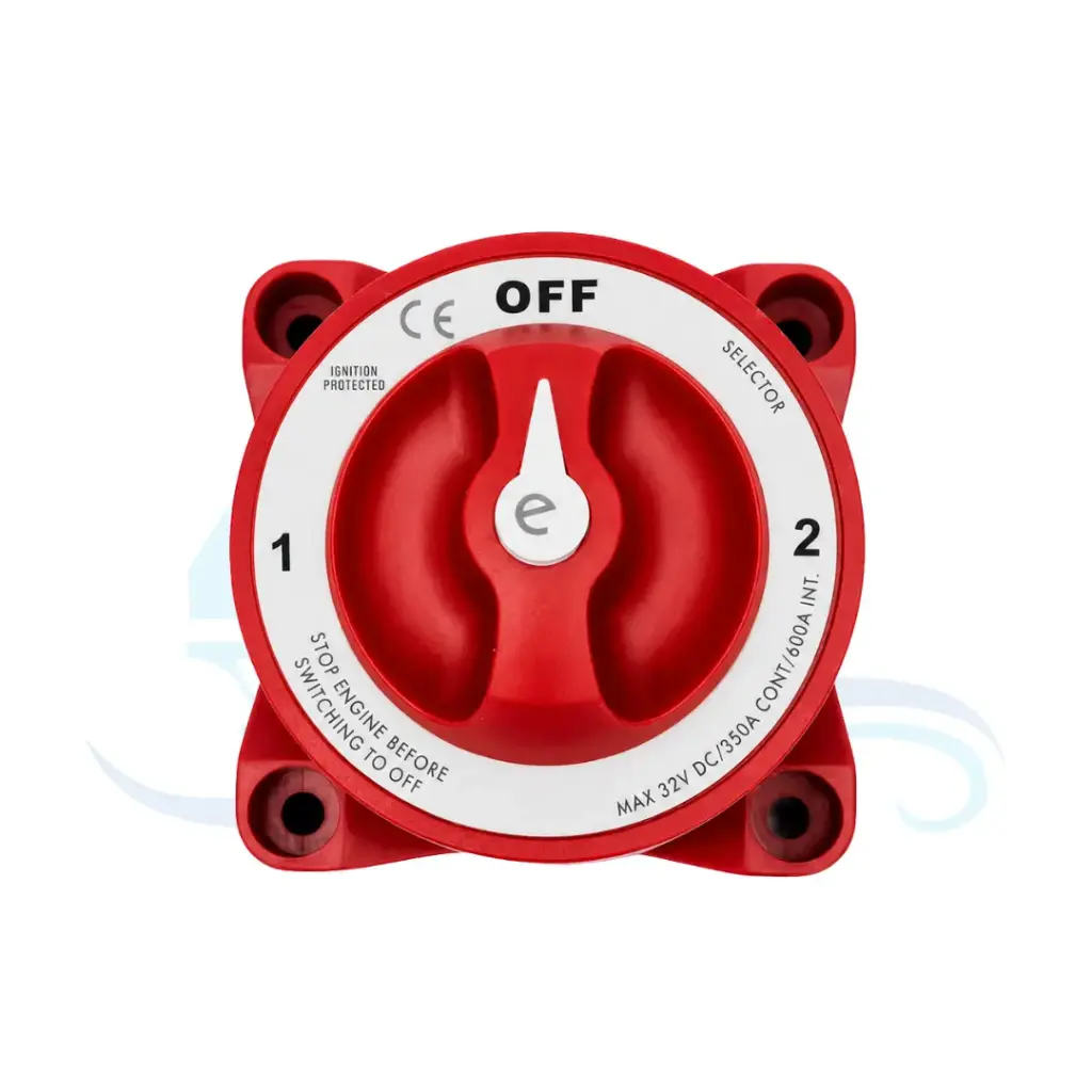 SUNFINE BATTERY SWITCH 1-2-OFF WITH AFD MAX 32V DC 350A MAX 600A