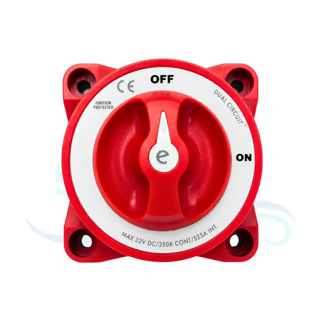 SUNFINE BATTERY SWITCH ON - OFF DUAL CIRCUIT MAX 32V DC 350A CRANKING 700A PER CUICUT