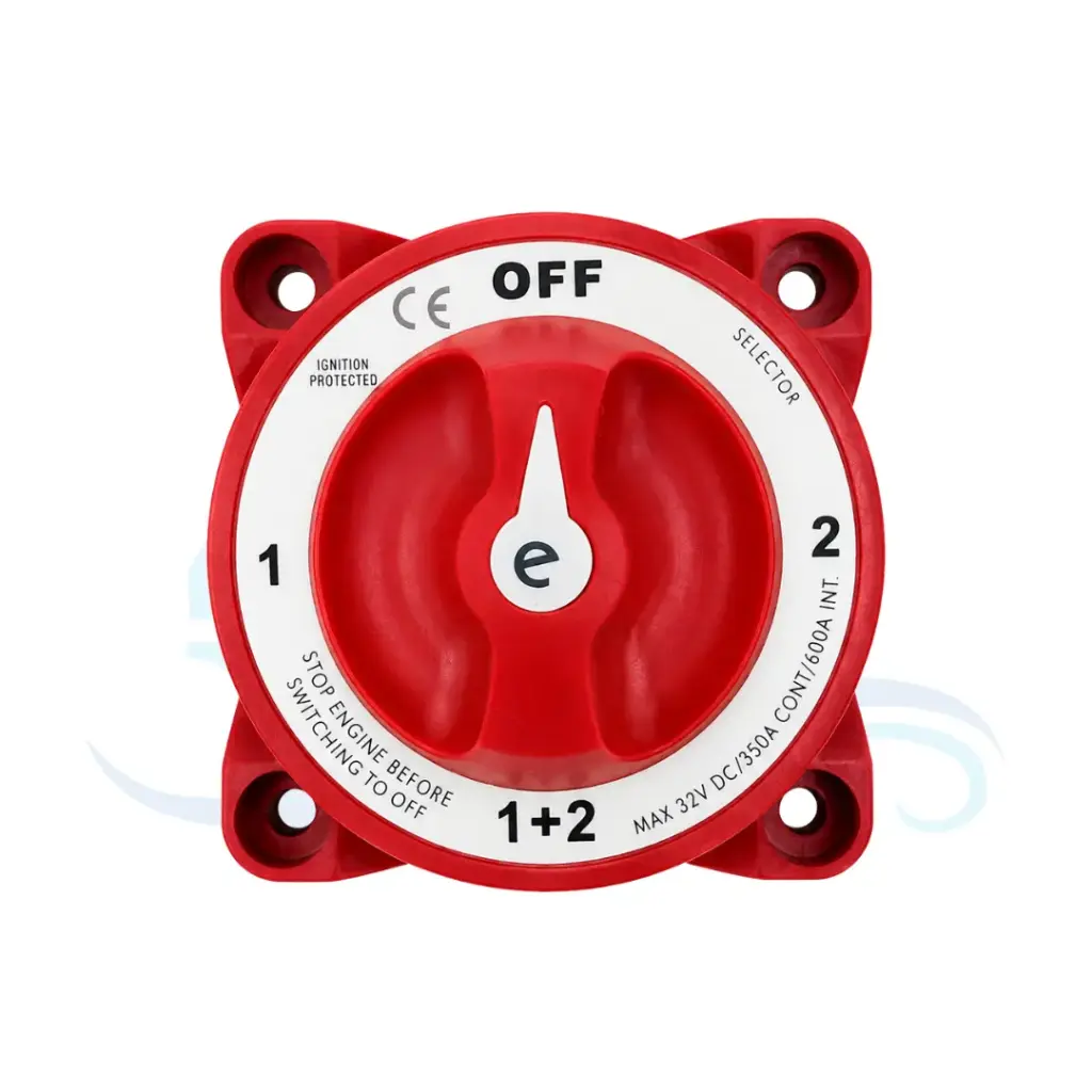 SUNFINE BATTERY SWITCH 1 - 2 - 1+2 - OFF WITH AFD MAX 32V DC 350A MAX 600A