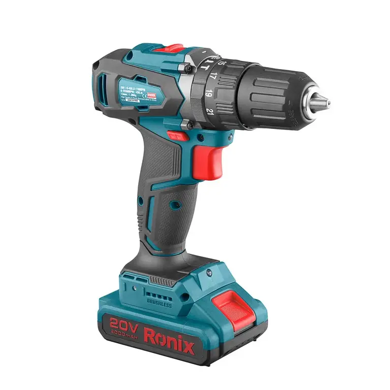 RONIX 20V CORDLESS BRUSHLESS IMPACT DRILL 13MM 45NM