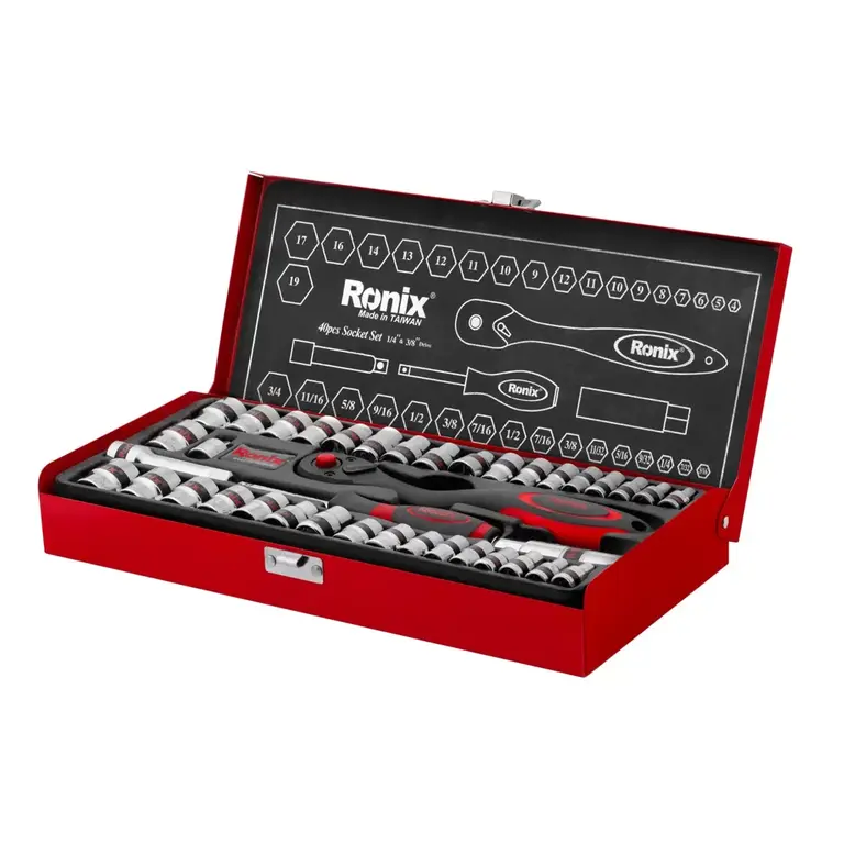 RONIX 40 PCS RATCHET SOCKET SETS