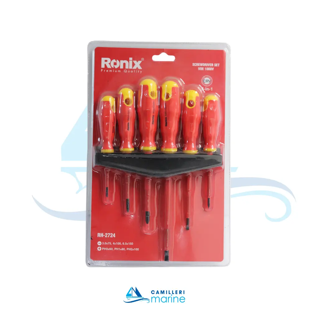 RONIX 6PCS VDE 1000V SCREWDRIVER SET