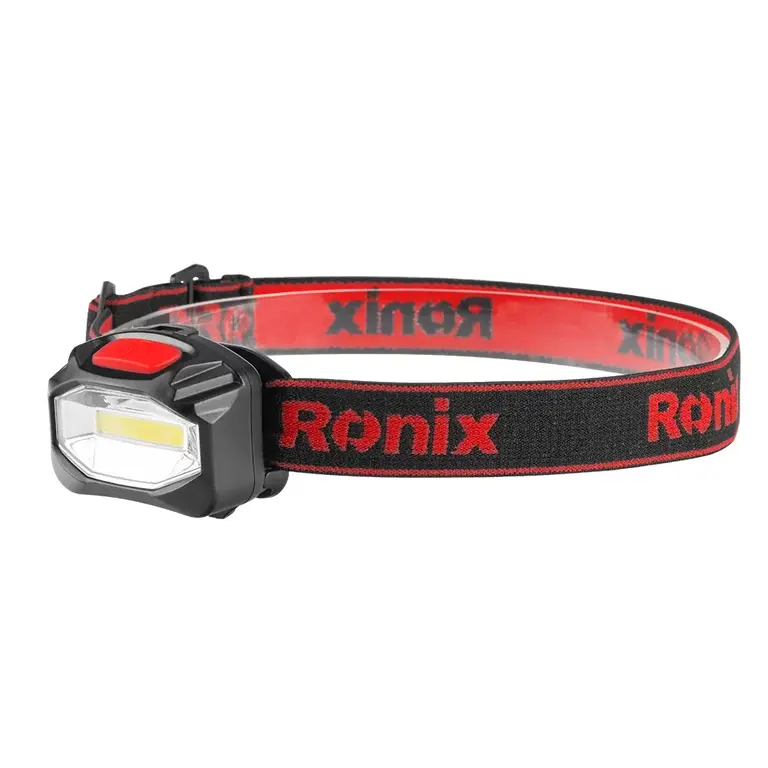 RONIX LED HEAD LAMP TORCH 100LM 3W BATTERIES INCLUDED