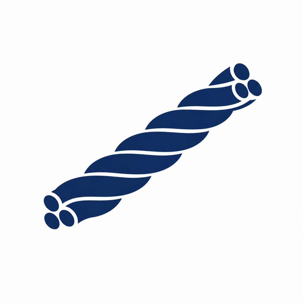 POLYESTER 3 STRAND 10MM NAVY BLUE TWIST ROPE (PER METER) 