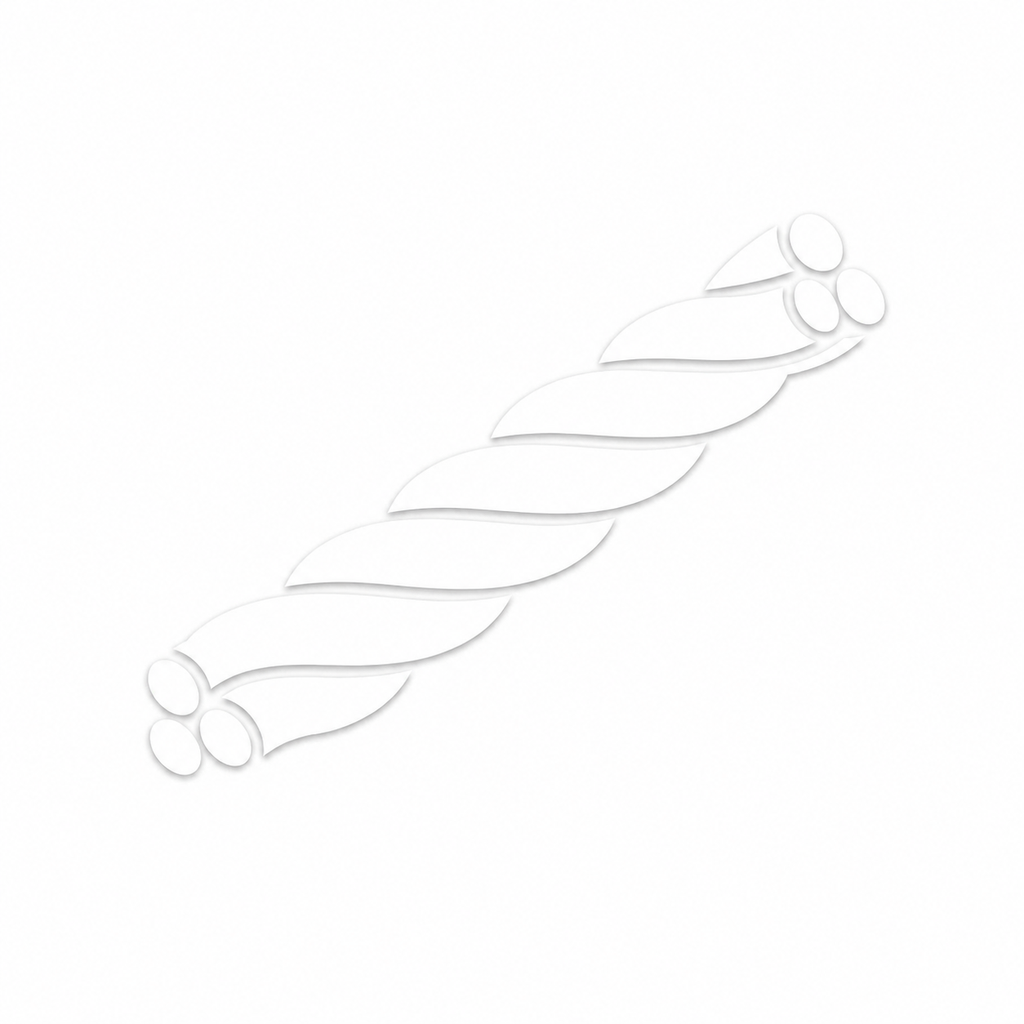 POLYESTER 3 STRAND 6MM WHITE TWIST ROPE (PER METER) 