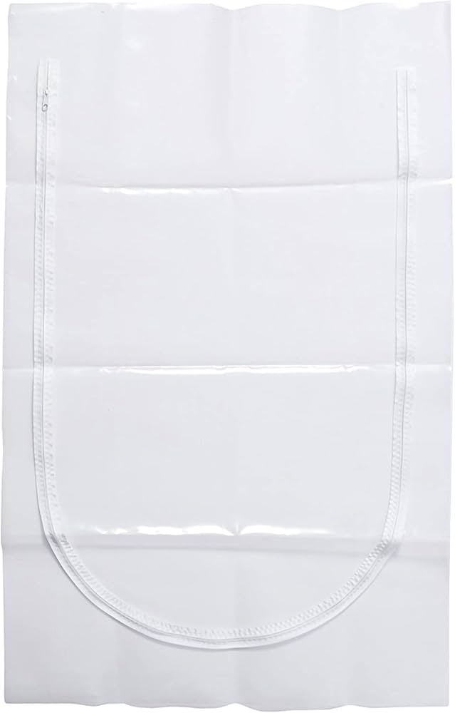36" X 48" WHITE ZIPPER DOOR