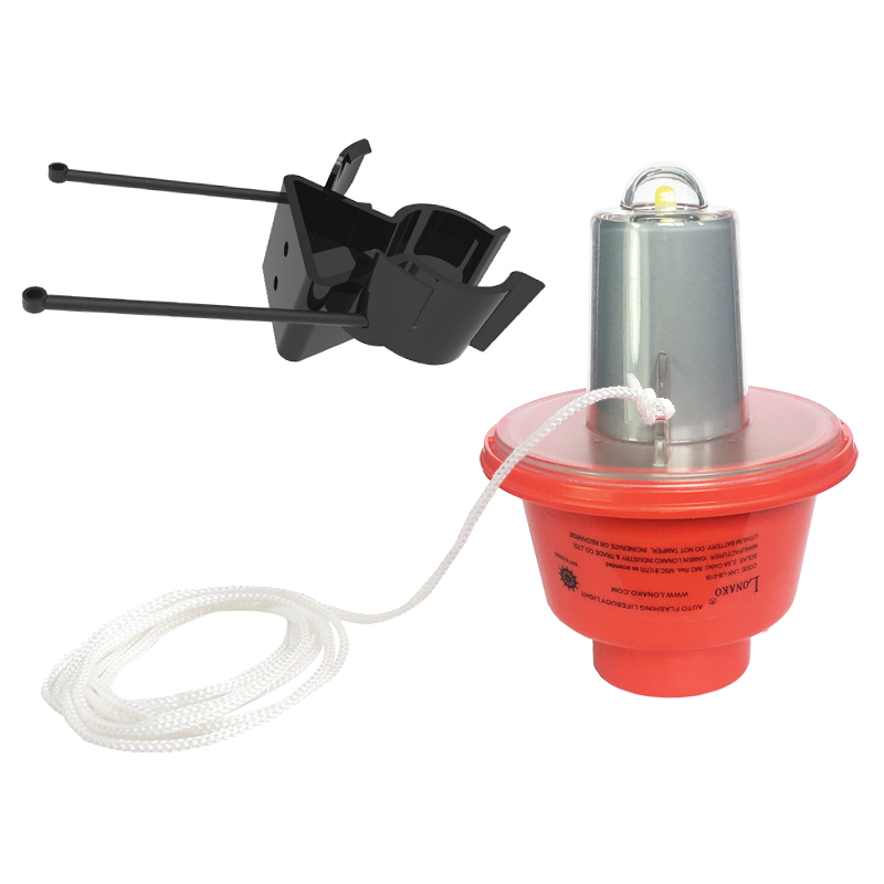 LONAKO ORANGE LITHIUM BATTERY LIFEBUOY LIGHT SOLAS / MED CERTIFIED