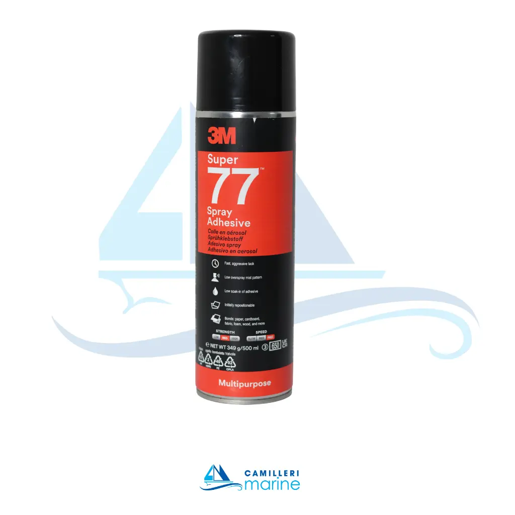 3M SUPER 77 MULTIPURPOSE SPRAY ADHESIVE, TRANSPARENT, 500 ML