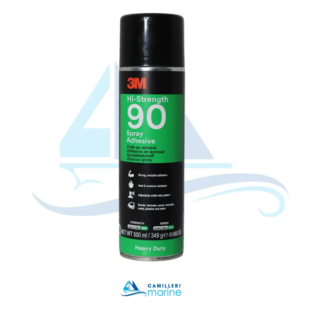 3M HIGH HOLD SPRAY ADHESIVE 90, CLEAR, PRESSURIZED CYLINDER, 500 ML