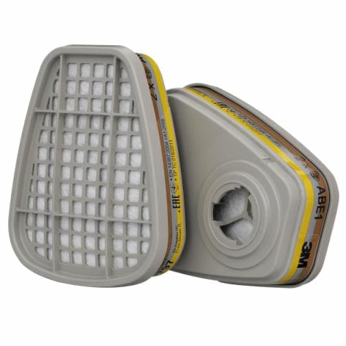 3M GAS & VAPOUR ABE1 FILTER PAIR OF 2PCS
