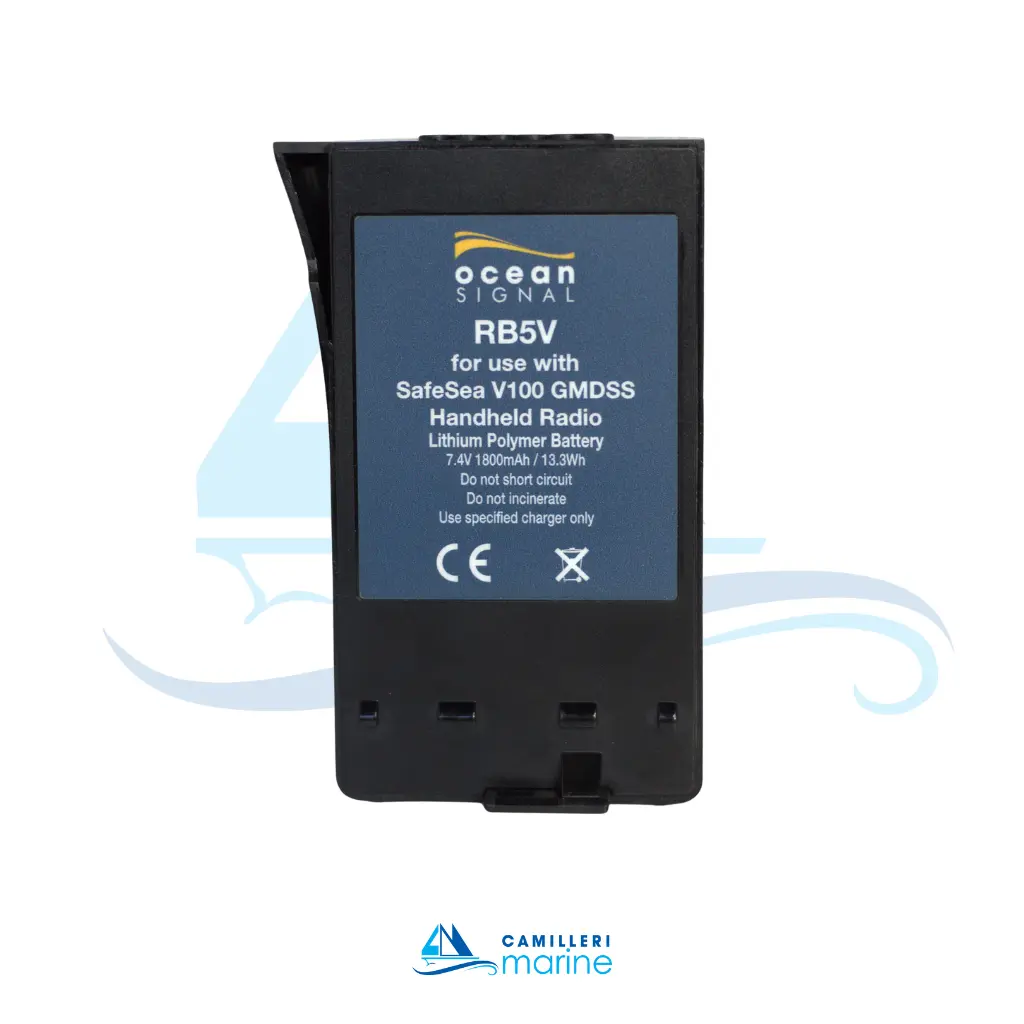 OCEAN SIGNAL RB5V LITHIUM POLYMER RECHARGEABLE BATTERY FOR V100 H/H GMDSS VHF