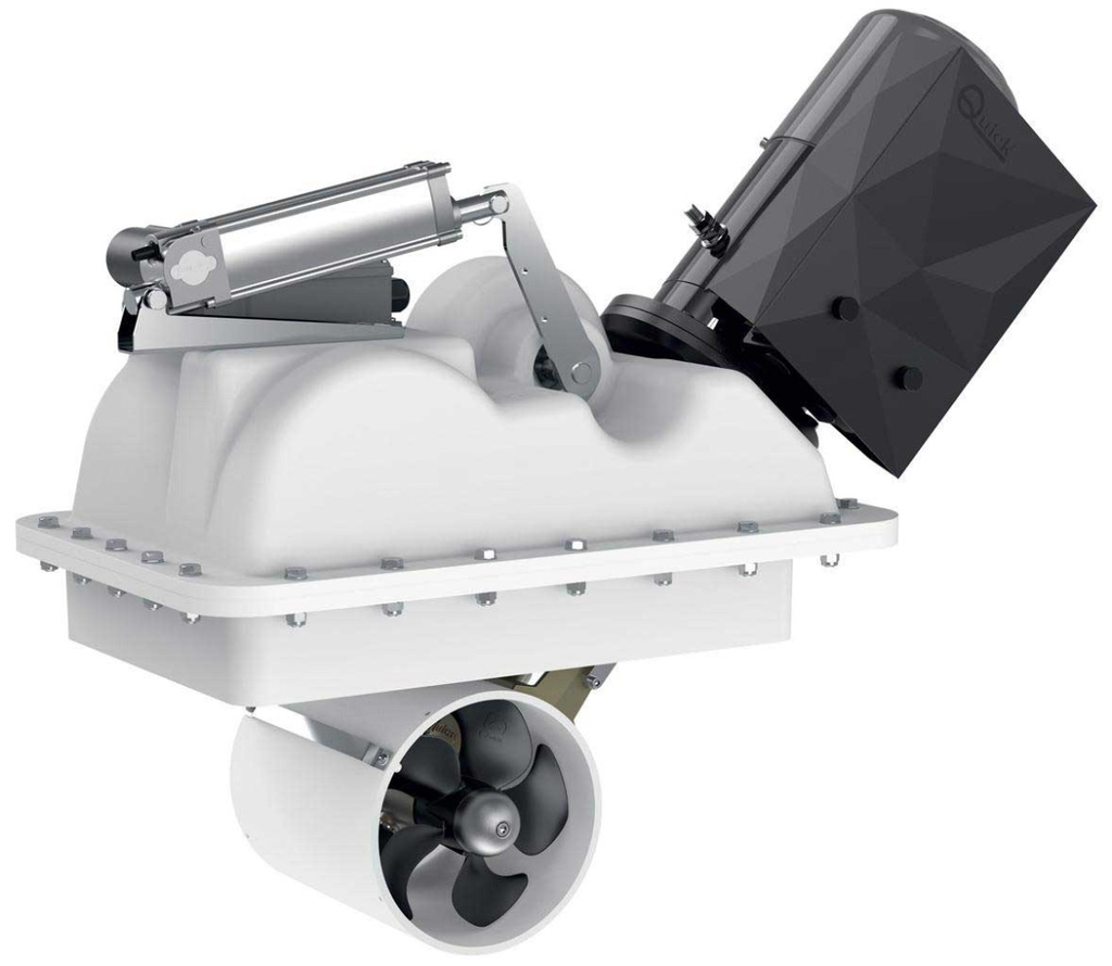 QUICK RETRACTABLE BOW STERN THRUSTER BTR185 105KGF 12V D185 6,3KW