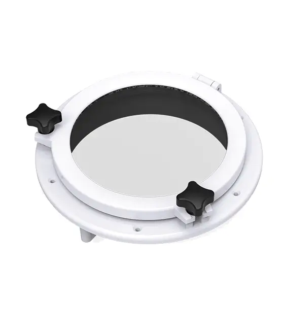 SEAFLO PORTHOLE WHITE ROUND 21CM DIAMETER