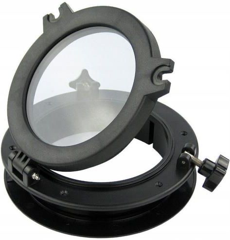 SEAFLO PORTHOLE BLACK ROUND LARGE