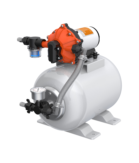SEAFLO 8L LITER PUMP ACCUMULATOR PRESSURE BOOST SYSTEM 24V 5.0GPM 18.9LPM