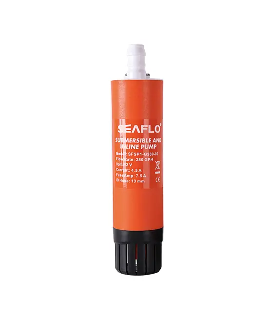SEAFLO SUBMERSIBLE AND INLINE PUMP 12V 500GPH 20MM