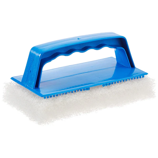 STARBRITE EXTEND-A-BRUSH FINE SCRUB PAD WITH HANDLE