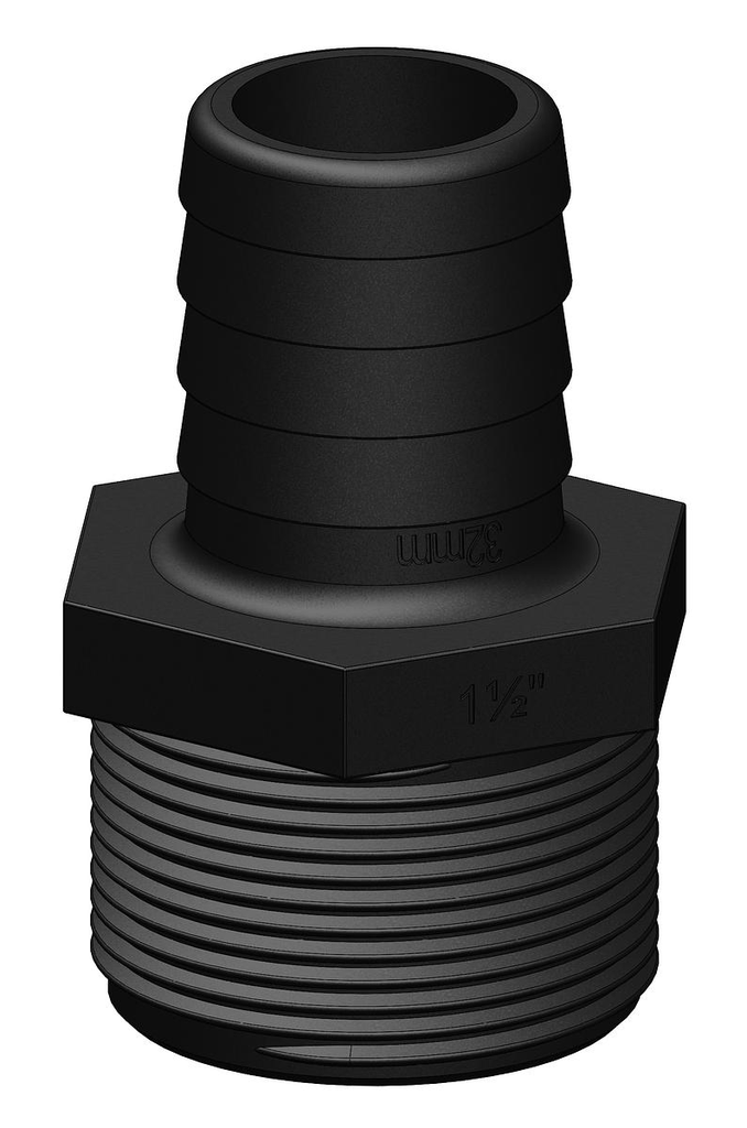 TRUDESIGN TAIL 32MM 1 1/2" BSP LONG THREAD