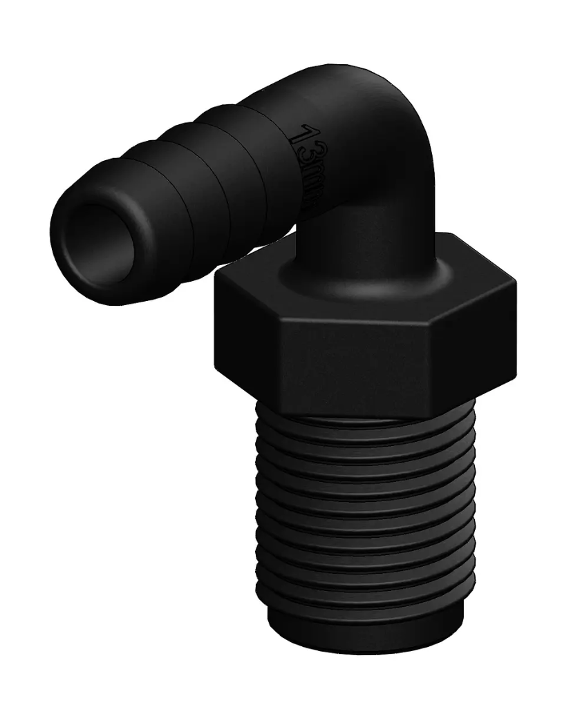 TRUDESIGN TAIL 13MM 1/2'' BSP LONG THREAD 90 ELBOW