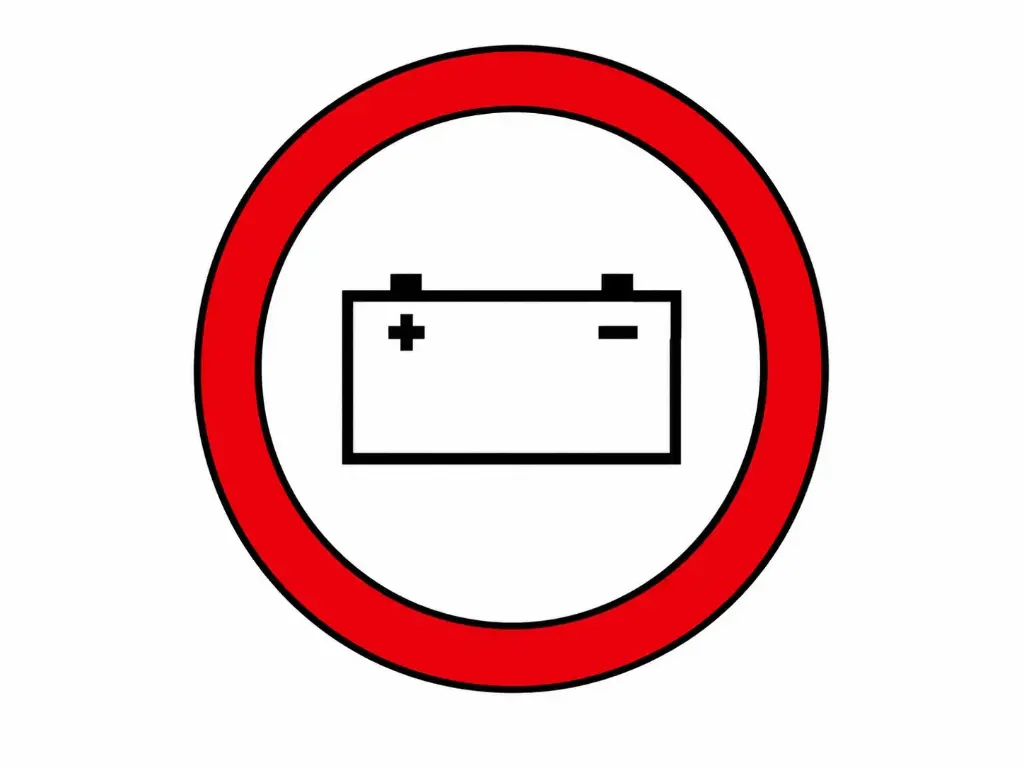 JMARINE IMO STICKER EMERGENCY SOURCE OF ELECTRICAL POWER (BATTERY) 150MM X 150MM IMPA 6867
