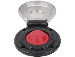 QUICK - 900/XUB FOOT SWITCH UP ( RED ) STAINLESS STEEL / BLACK