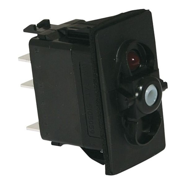 CARLING ROCKER SWITCH ON ON RED SINGLE POLE 