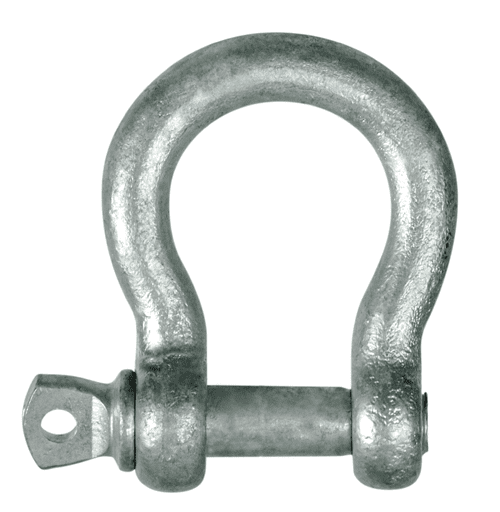 BOW SHACKLE GALVANIZED  STEEL 5MM
