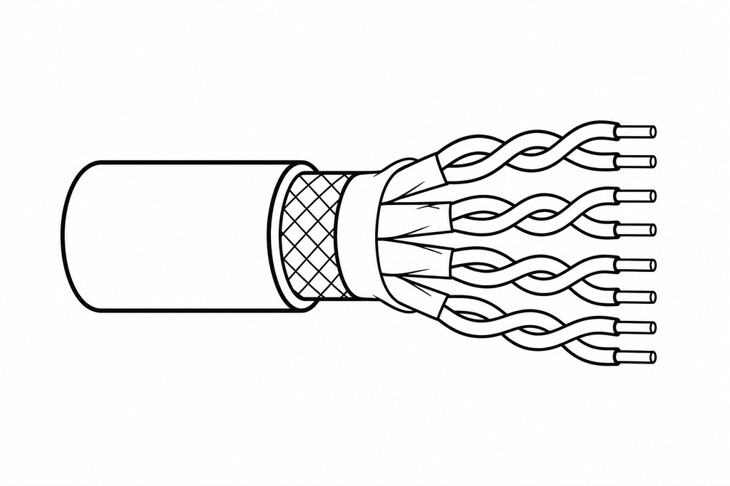 ERKAB CAT 6 CABLE S/FTP 23 AWG LSZH