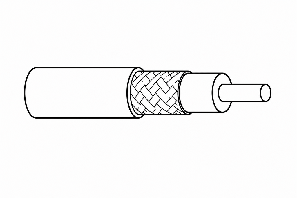 ERKAB COAXIAL CABLE BLACK RG58