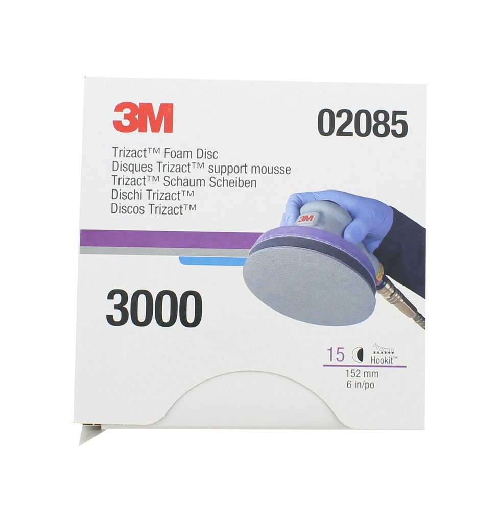 3M 2085 TRIZACT HOOKIT FOAM DISC P3000