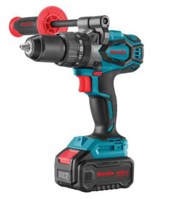 RONIX BRUSHLESS CORDLESS 40V 150NM IMPACT DRILL 13MM INCLUDING X2 BATTERIES