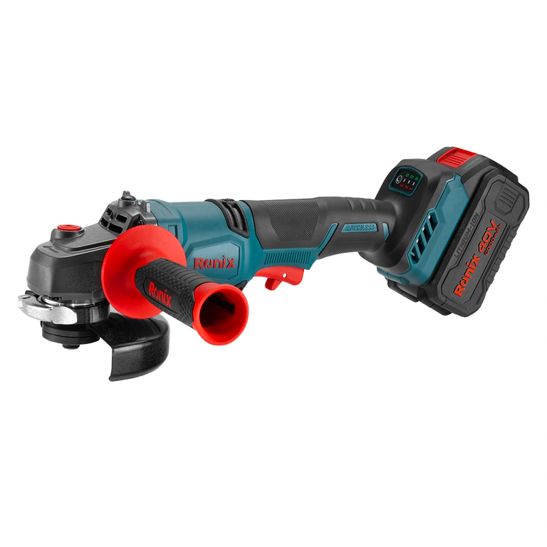 RONIX CORDLESS BRUSHLESS 6 SPEED ANGLE GRINDER 125MM 40V 2AH INCLUDING 2 BATTERIES