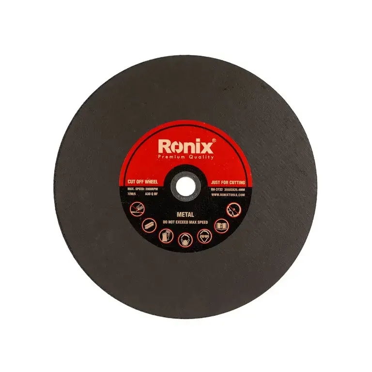 RONIX 355MM DIAMETER X 3MM STEEL CUTTING DISCS 5 PIECES PACK