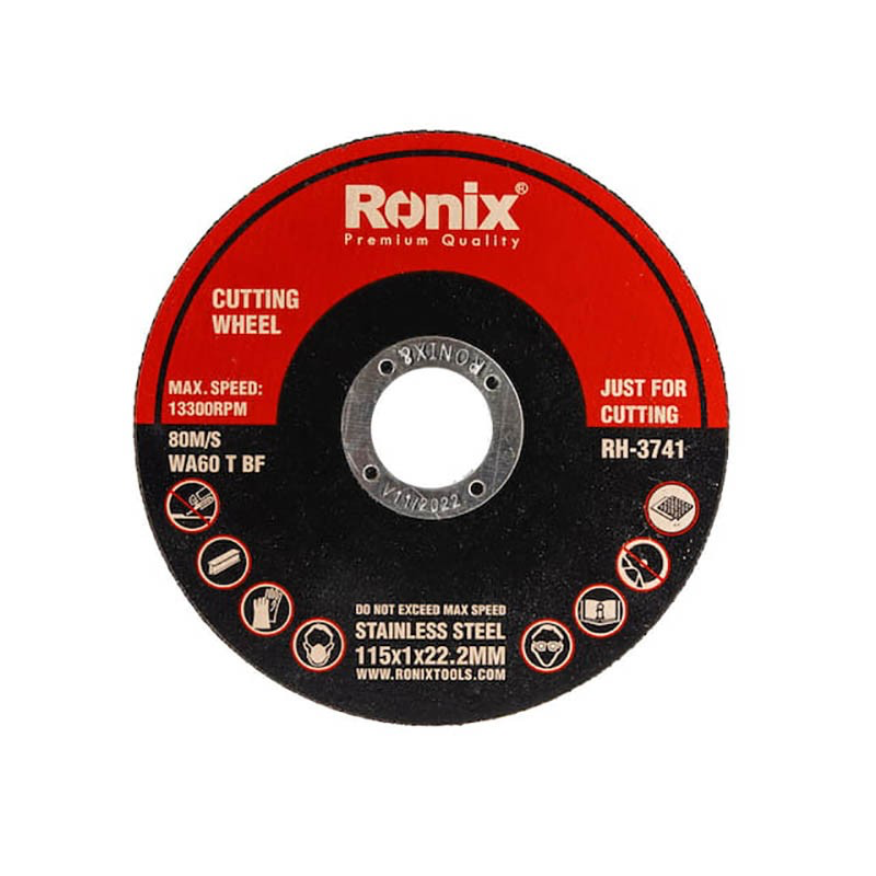 RONIX 115MM DIAMETER X 1MM STAINLESS STEEL CUTTING DISC 10 PIECES PACK