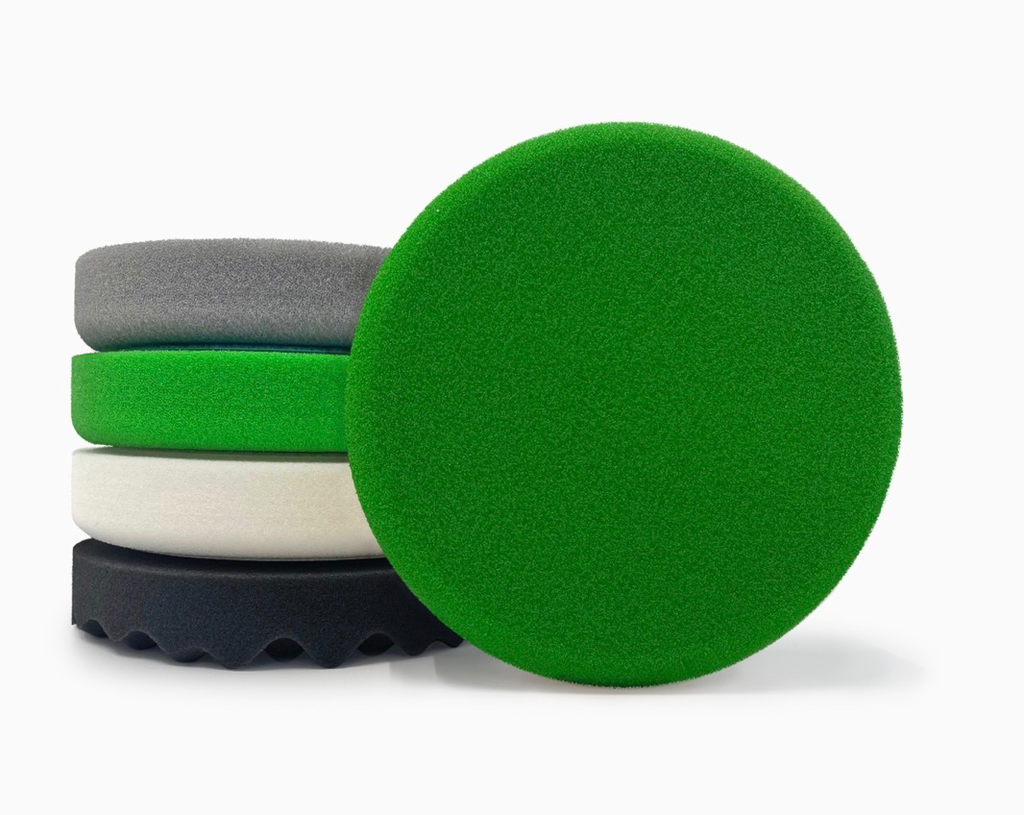 CLINAZUR FLAT GREEN POLISHING PAD MEDIUM RIGID 150MM X 30MM
