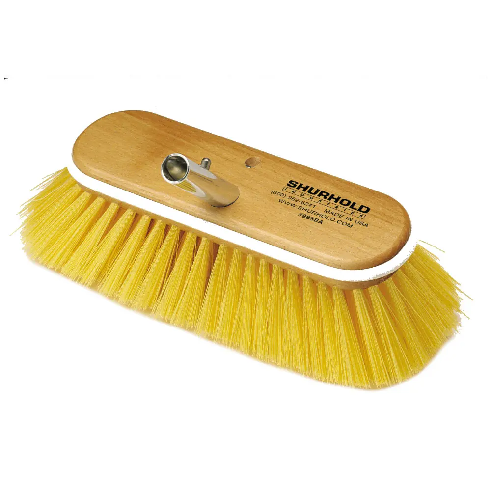SHURHOLD 10" DECK BRUSH MEDIUM - YELLOW