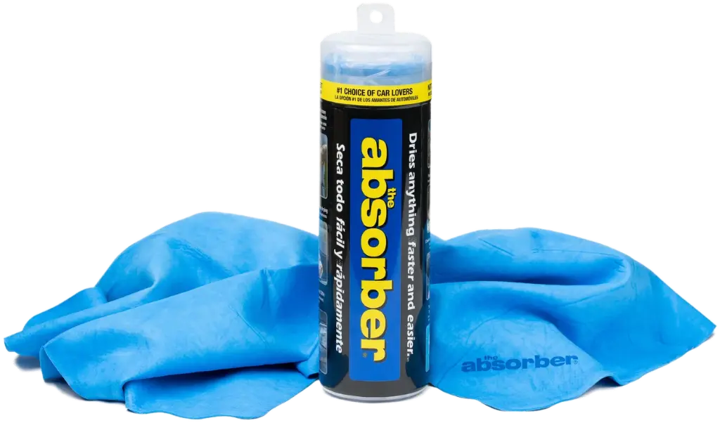 THE ABSORBER LARGE BLUE CLOTH TOWEL 69CM X 43CM