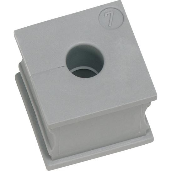 ICOTEK KT 13 GREY SLOTTED CABLE GROMMET FOR CABLES 13-14MM DIAMETER