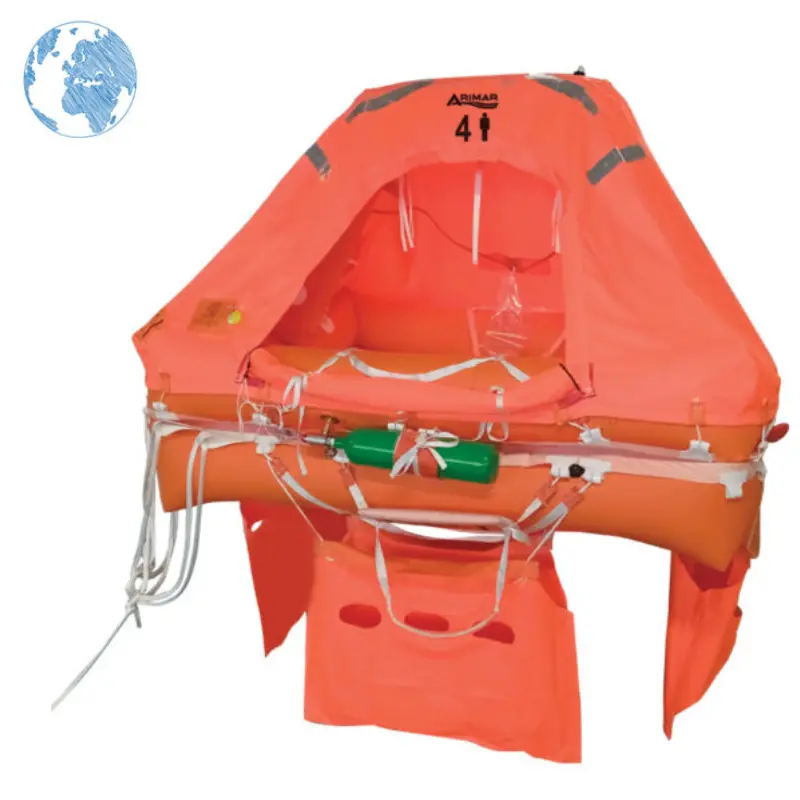 ARIMAR SEAWORLD II PB LIFERAFT 8 PERSON CANISTER TPYE