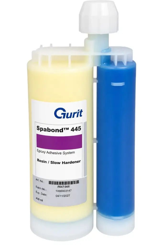 GURIT SPABOND 445 RESIN/SLOW HARDENER 385ML INCLUDING MIX HEAD NOZZLE