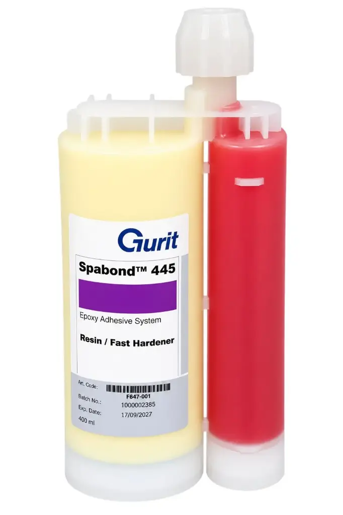 GURIT SPABOND 445 RESIN / FAST HARDENER STRUCTURAL EPOXY ADHESIVE 385ML INCLUDING MIX HEAD NOZZLE