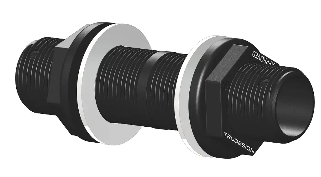 TRUDESIGN 1" BSP X 140MM THREADED TUBE WITH NUTS & WASHERS