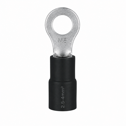 [SF50524-RV3.5-8] SUNFINE RING PREINSULATED CRIMP TERMINAL 2.5MM - 4MM X M8 BLACK