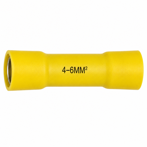 [SF50543-BV5.5] SUNFINE BUTT SPLICE CRIMP TERMINAL CONNECTOR 4MM - 6MM MAX: 48A YELLOW