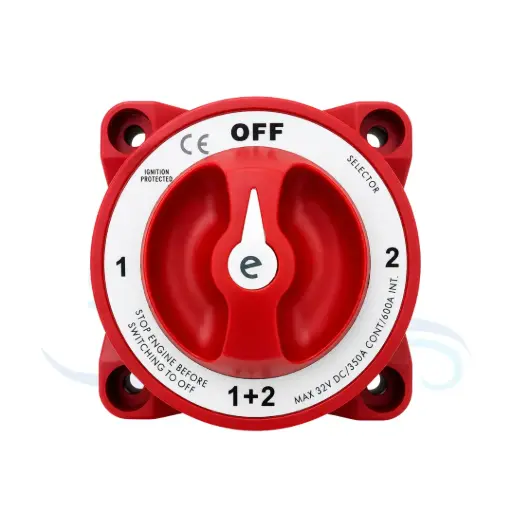 [SF52241-10] SUNFINE BATTERY SWITCH 1 - 2 - 1+2 - OFF MAX 32V DC, 350A MAX 600A