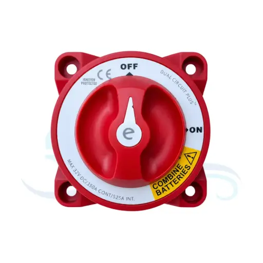 [SF52241-8] SUNFINE BATTERY SWITCH ON - OFF DUAL CIRCUIT MAX 32V DC 350A MAX CRANKING 700A PER CIRCUIT