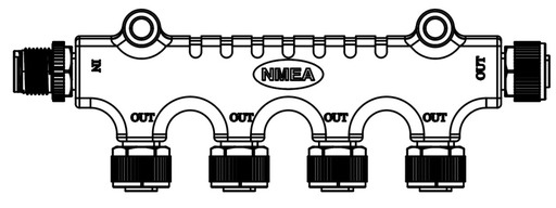 [SF53060-22] SUNFINE NMEA 2000 N2K 4 WAY CONNECTOR