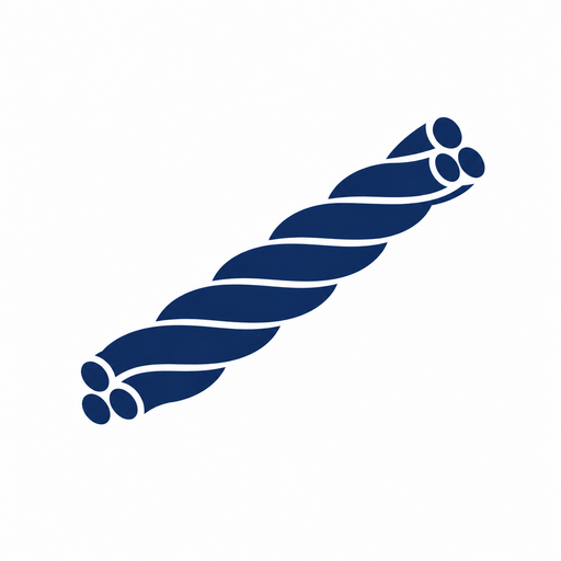 [RPN-3411422] POLYESTER 3 STRAND 12MM NAVY BLUE TWIST ROPE (PER METER) 