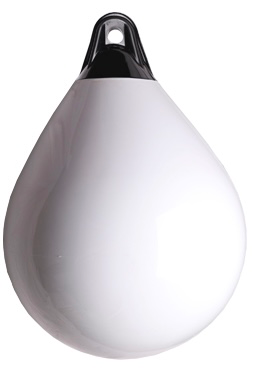 [MAJ-1041] MAJONI A2 SOLID HEAD BUOY BALL FENDER WHITE DIAMETER 35CM X 48CM